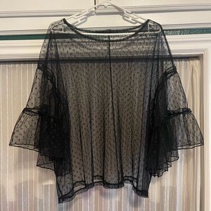 Black Mesh Top